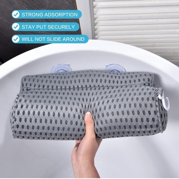 Bath Pillow Gray NWT - Picture 11 of 12